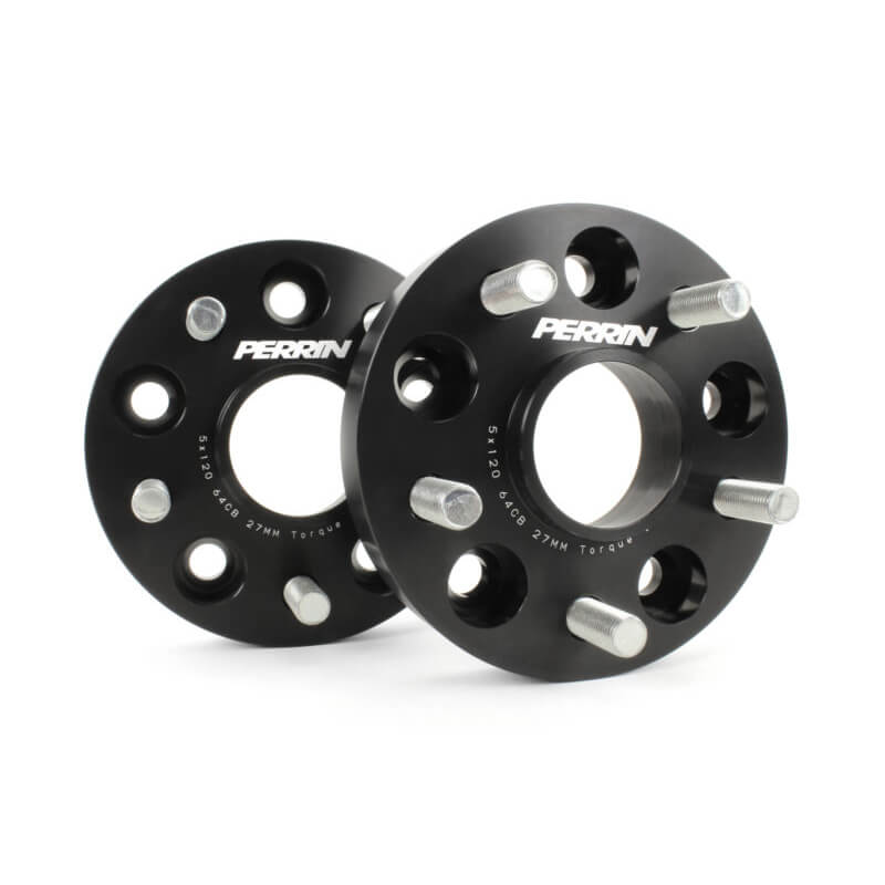 Perrin 27mm Wheel Spacers (One Pair, Black), 2017-2025 Civic Type R