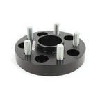 Perrin 27mm Wheel Spacers (One Pair, Black), 2017-2025 Civic Type R - Angle 3