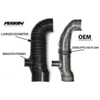 Perrin 3in Silicone Turbo Inlet Hose (Black), 2002-2007 WRX & 2004-2021 STi - Angle 4