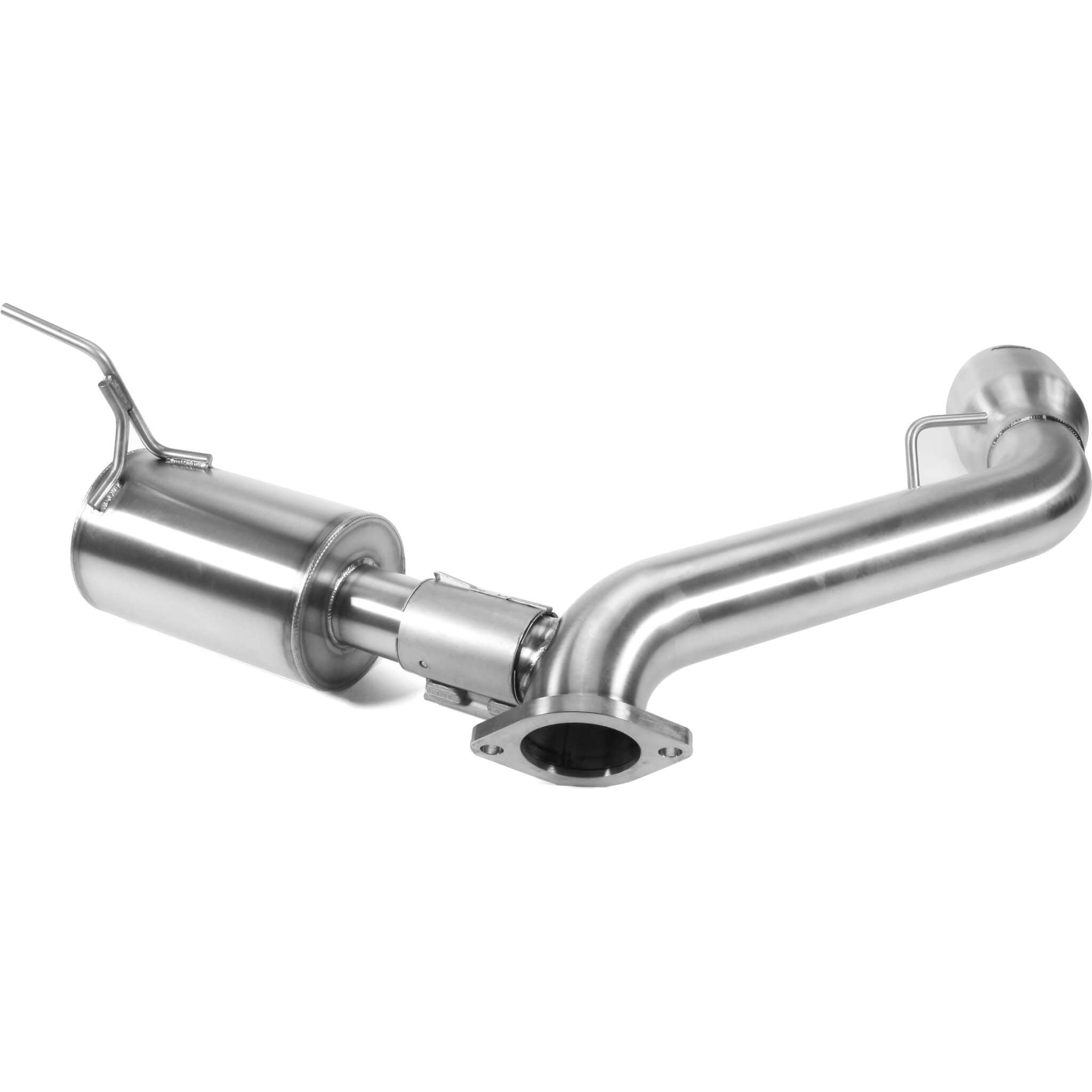 Perrin Axle Back Exhaust SS (Single Side Exit w/ Helmholtz Chamber), 2022-2026 BRZ & GR86 - Angle 2