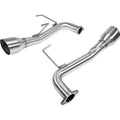 Perrin Axle-Back Exhaust System (Dual Exit w/ Single Tips), 2022-2026 WRX