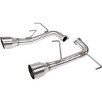 Perrin Axle-Back Exhaust System (Dual Exit w/ Single Tips), 2022-2026 WRX - Angle 2