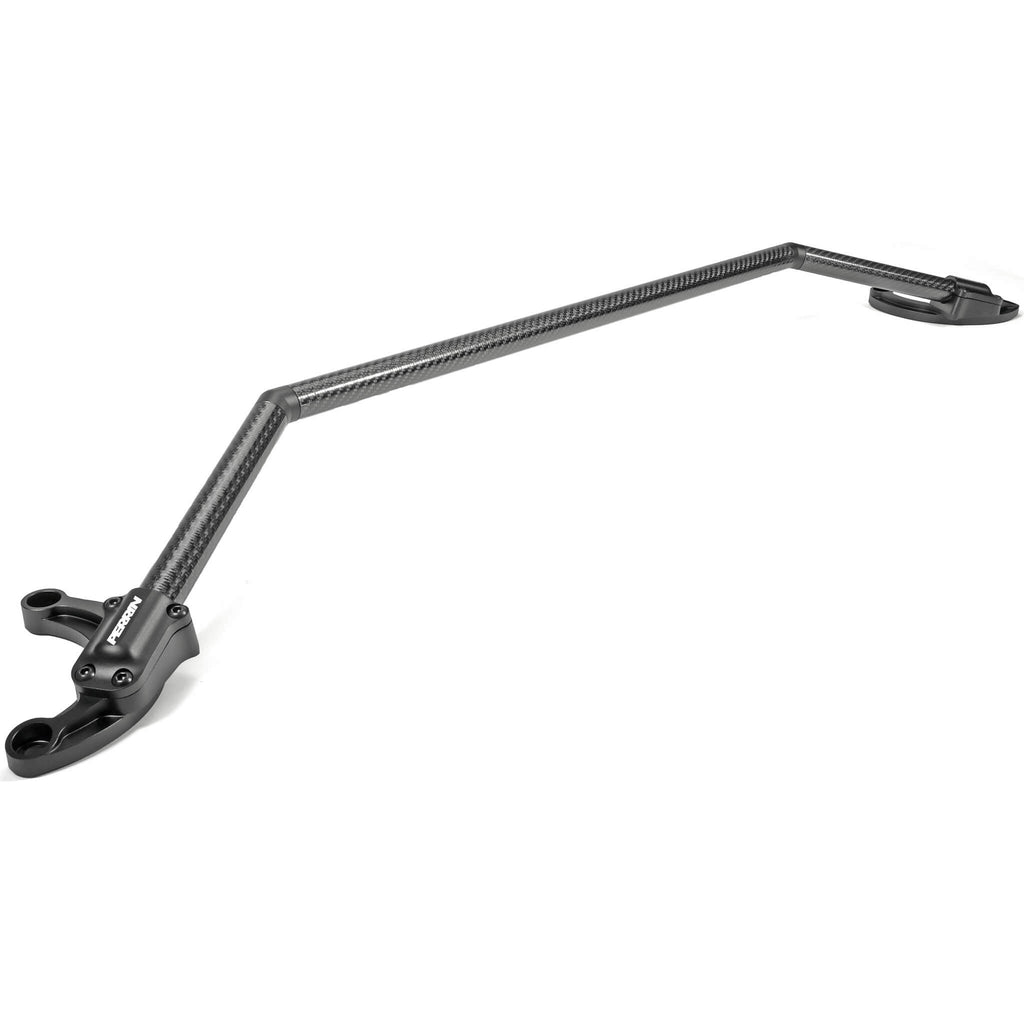 Perrin Carbon Fiber Strut Brace w/ Billet Feet, 2008-2021 WRX & STi - Angle 2
