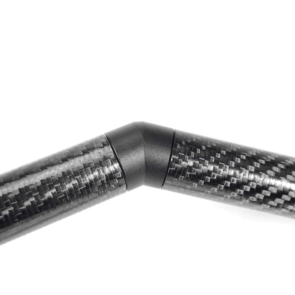 Perrin Carbon Fiber Strut Brace w/ Billet Feet, 2008-2021 WRX & STi - Angle 3