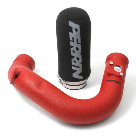 Perrin Cold Air Intake System (Wrinkle Red), 2017-2020 BRZ & 86 - Angle 3
