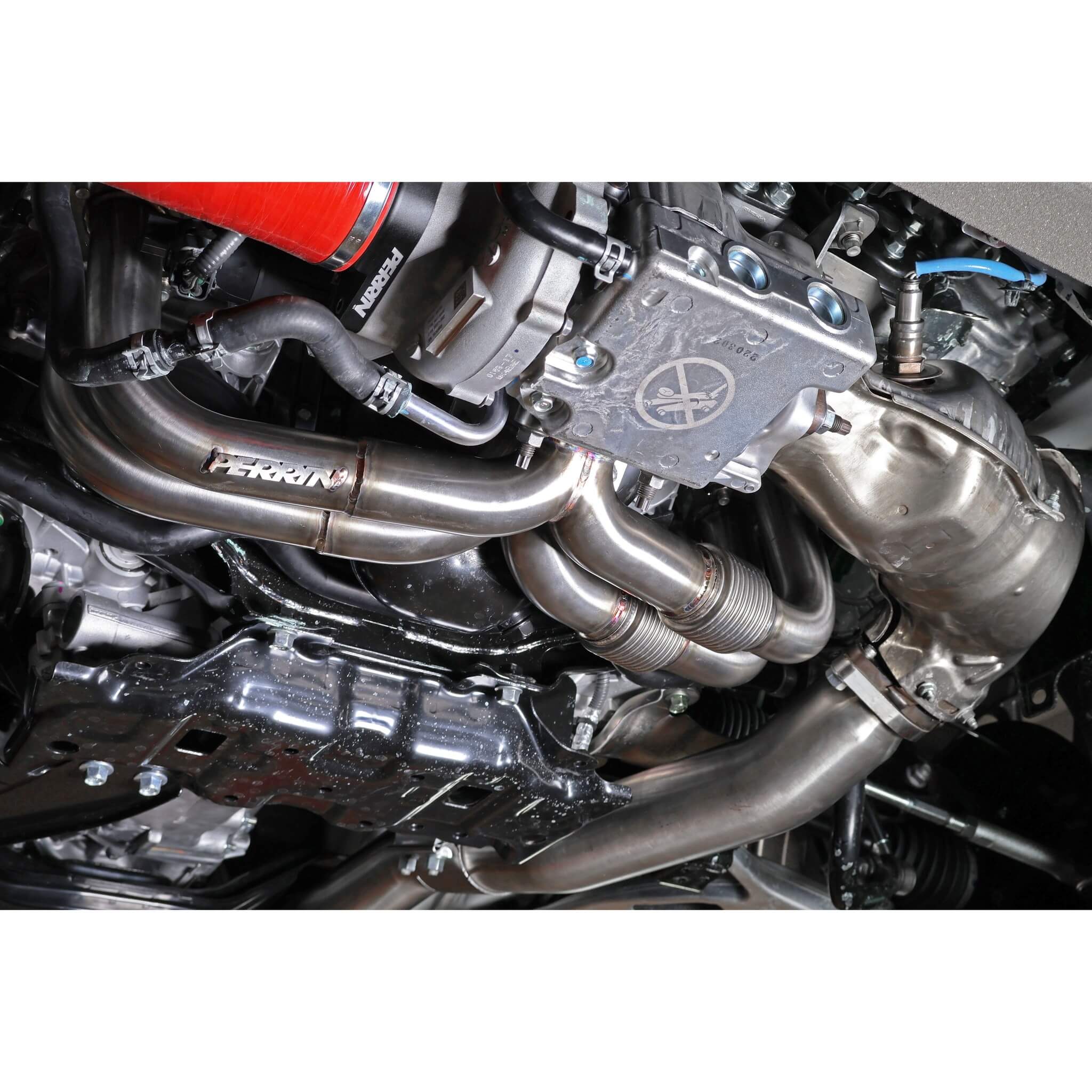 Perrin Equal Length Exhaust Header, 2022-2026 WRX - Angle 4
