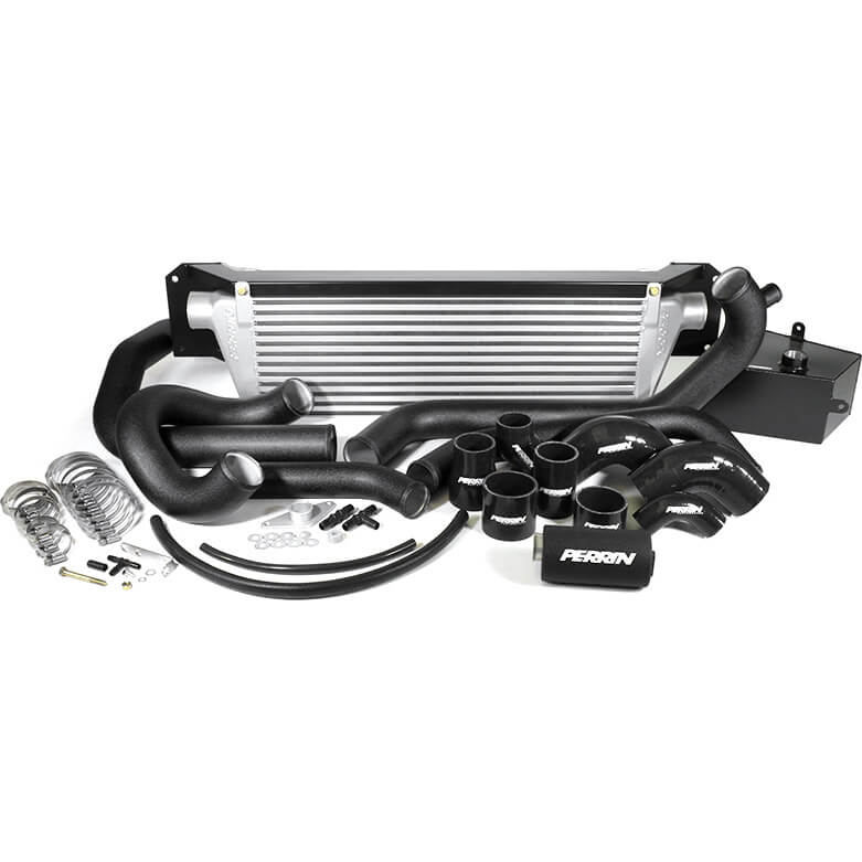 Perrin Front Mount Intercooler Black Tubes/Black Couplers (NO IC CORE), 2015-2017 STi