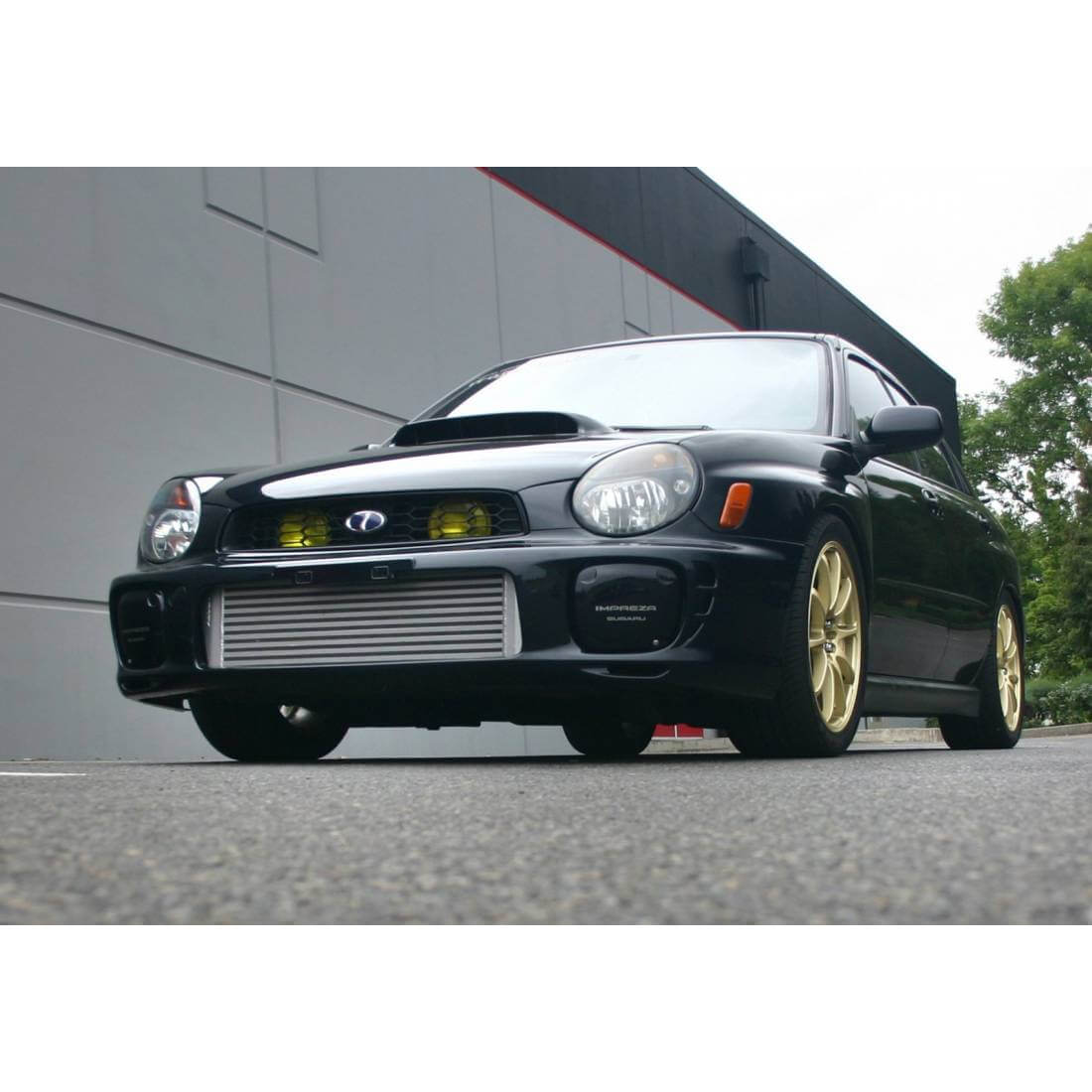 Perrin Front Mount Intercooler Core (Silver, No Tubes - Core ONLY), 2002-2007 WRX & STi - Angle 2