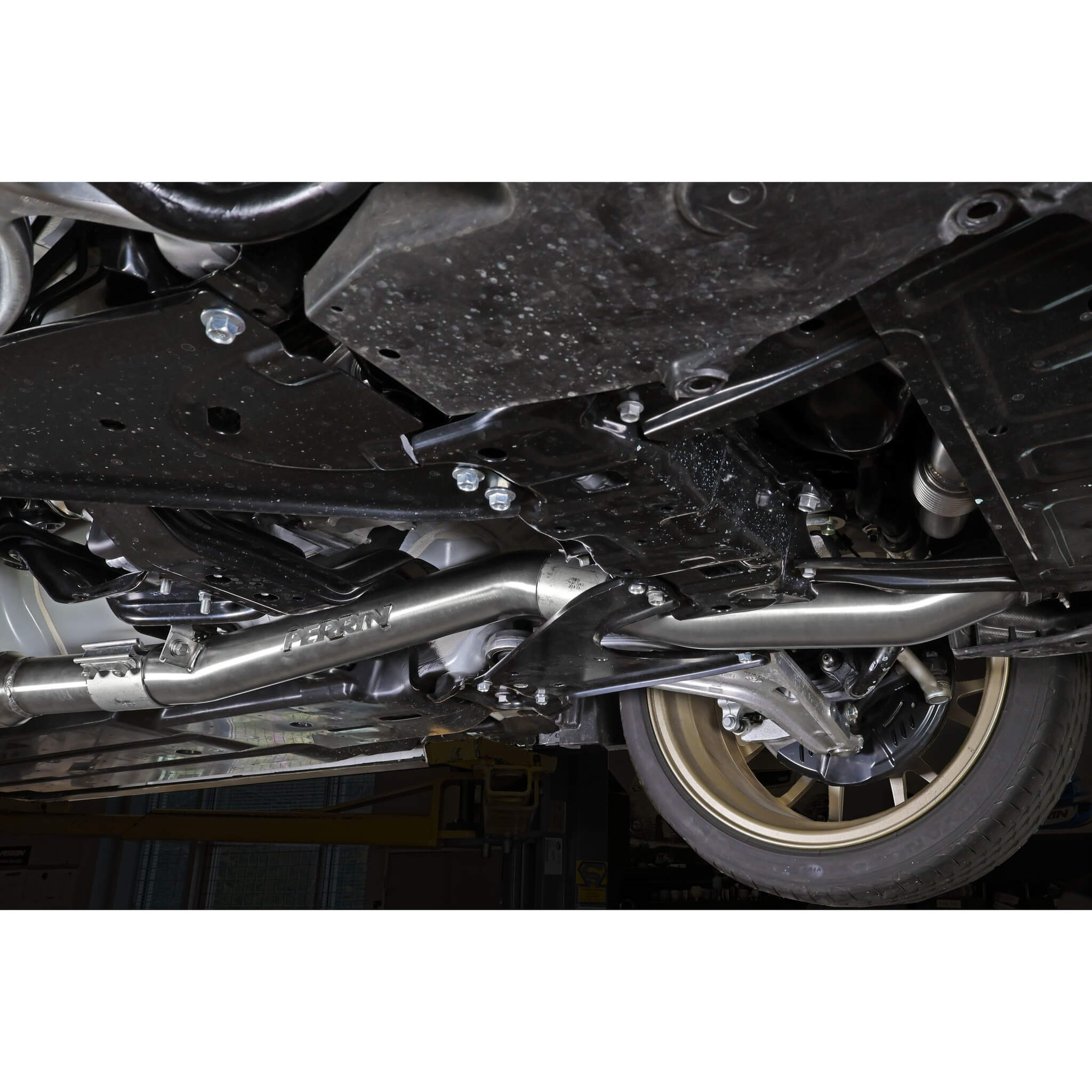 Perrin Front-Pipe w/ Cat, 2022-2026 WRX - Angle 4