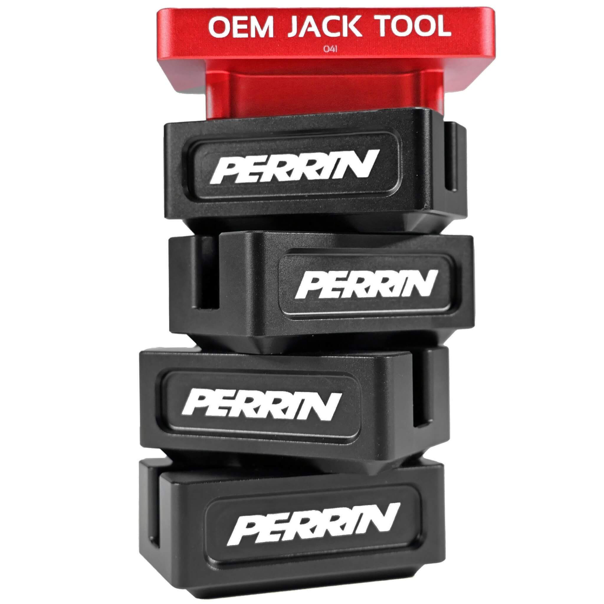 Perrin Jack Pad Set for Subaru (5pc, Black), 2002-2026 WRX & 2004-2021 STi & BRZ/FR-S/86 - Angle 2