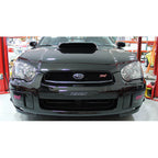 Perrin License Plate Delete (Black), 2002-2005 WRX & 2004-2005 STi - Angle 3