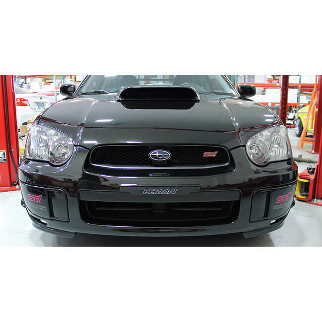 Perrin License Plate Delete (Black), 2002-2005 WRX & 2004-2005 STi - Angle 3