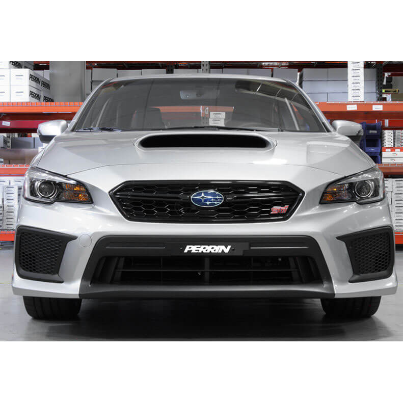 Perrin License Plate Delete (Black), 2018-2021 WRX & 2018-2021 STi - Angle 2
