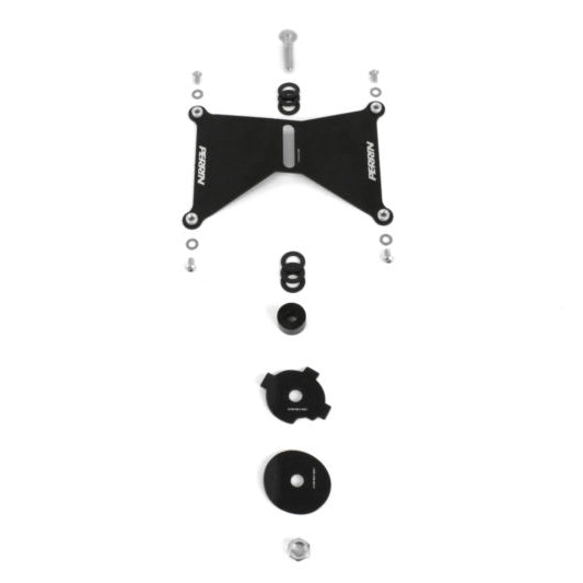 Perrin License Plate Holder (w/ FMIC), 2018-2021 WRX & 2018-2021 STi - Angle 4