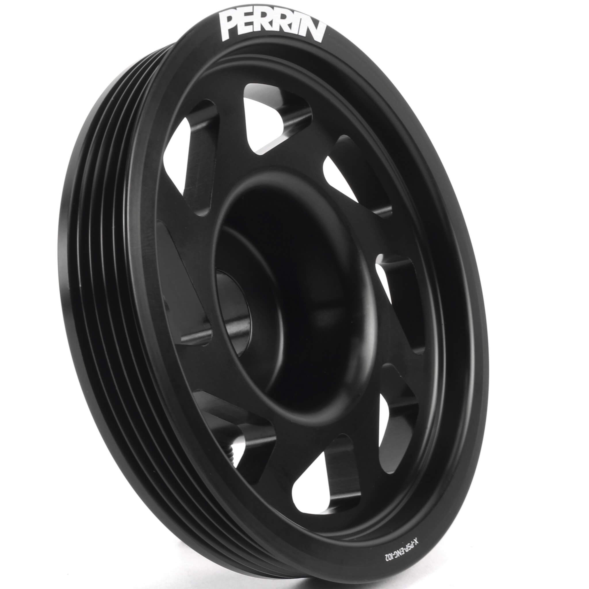 Perrin Lightened Crank Pulley (w/o AC), 2002-2014 WRX & 2004-2021 STi