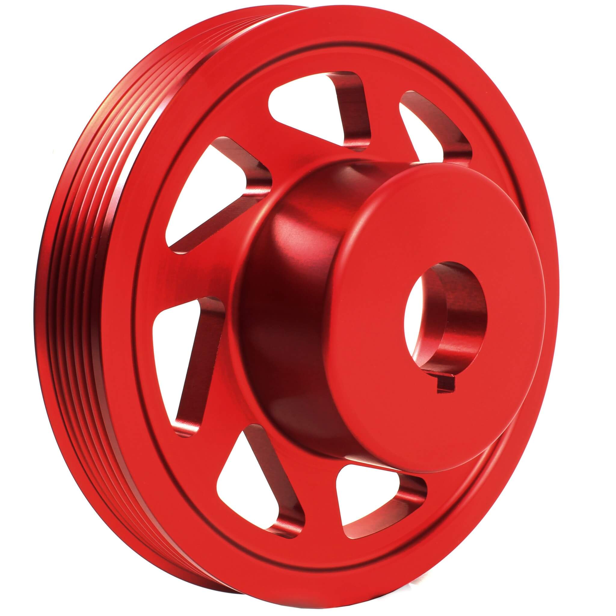 Perrin Lightened Crank Pulley (w/o AC), 2002-2014 WRX & 2004-2021 STi