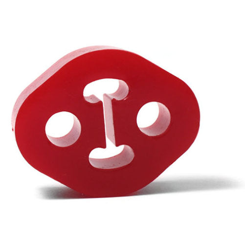 Perrin Poly Exhaust Hanger (12mm, Single, Red), 2008-2026 WRX/STi & BRZ/FR-S/86