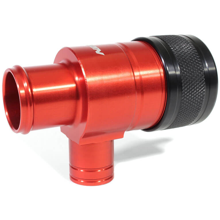 Perrin Recirculating Blow Off Valve (Red), 2015-2021 WRX - Angle 3