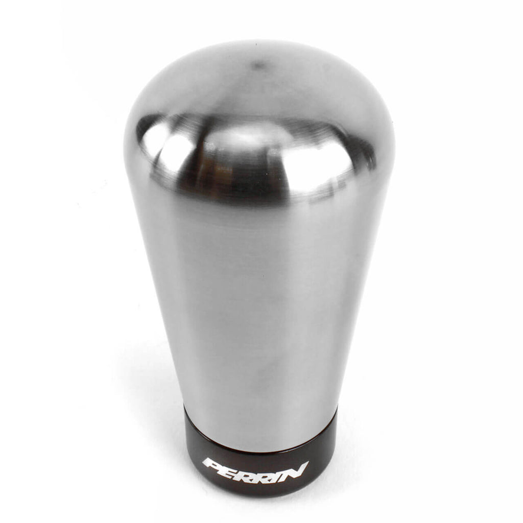 Perrin Shift Knob (Brushed Stainless Steel, 1.8in Tapered), 2002-2014 WRX