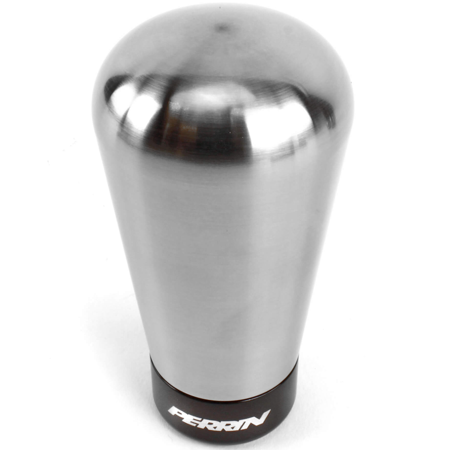 Perrin Shift Knob (Brushed Stainless Steel, 1.8in Tapered), 2013-2025 BRZ/FR-S/86/GR86 - Angle 2