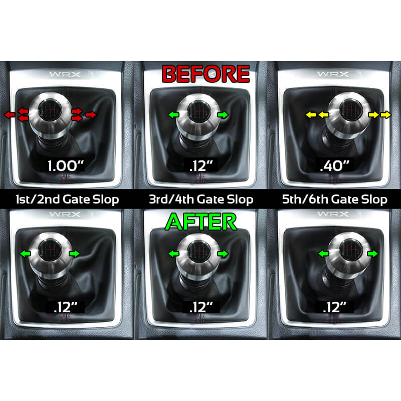 Perrin Shifter Stop (Black Anodized), 2015-2026 WRX - Angle 3