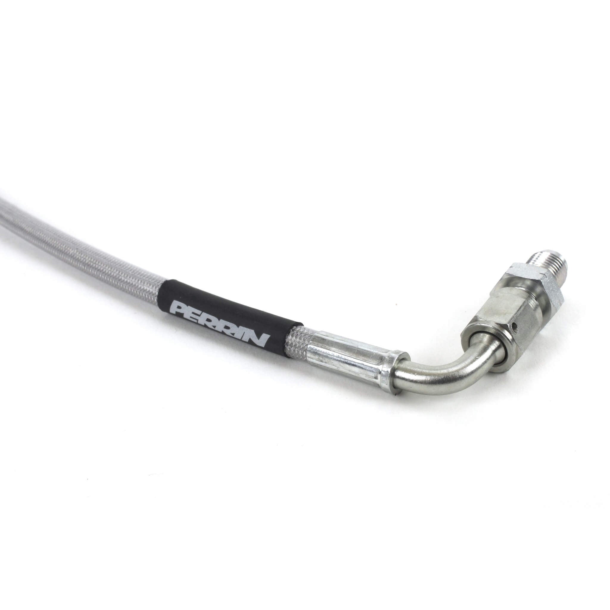 Perrin Stainless Steel Braided Clutch Hose, 2015-2026 STi/WRX & 2013-2026 BRZ/FR-S/86 - Angle 2