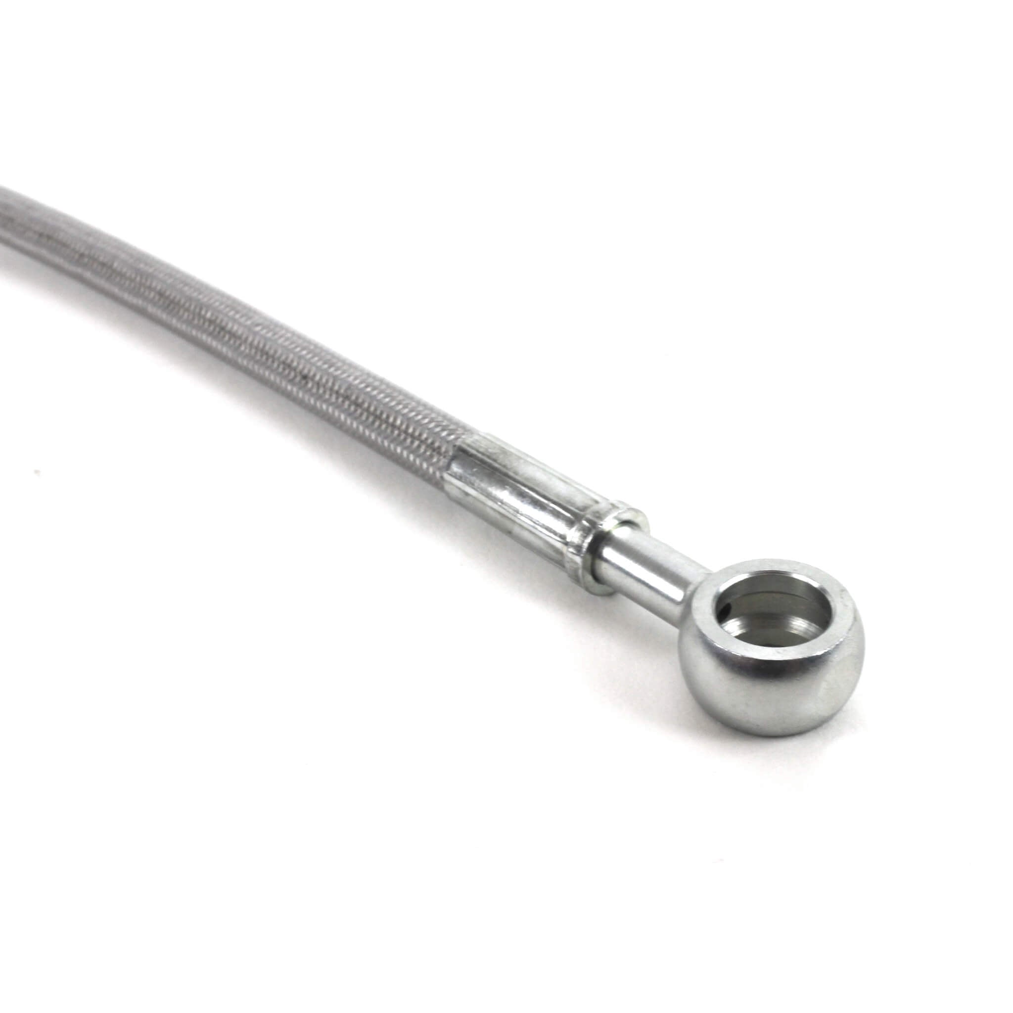 Perrin Stainless Steel Braided Clutch Hose, 2015-2026 STi/WRX & 2013-2026 BRZ/FR-S/86 - Angle 3
