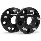 Perrin Wheel Spacers (25mm, 5x114.3, 56.1mm Hub, Pair/2, Black), 2005-2021 STi & 2015-2025 WRX