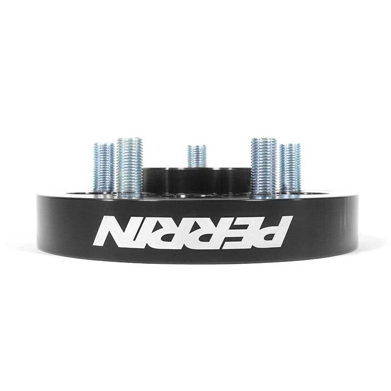Perrin Wheel Spacers (25mm, Set/2, Black), 2002-2014 WRX & 2013-2026 BRZ/FR-S/86 - Angle 3