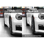 Perrin Wheel Spacers (25mm, Set/2, Black), 2002-2014 WRX & 2013-2026 BRZ/FR-S/86 - Angle 4