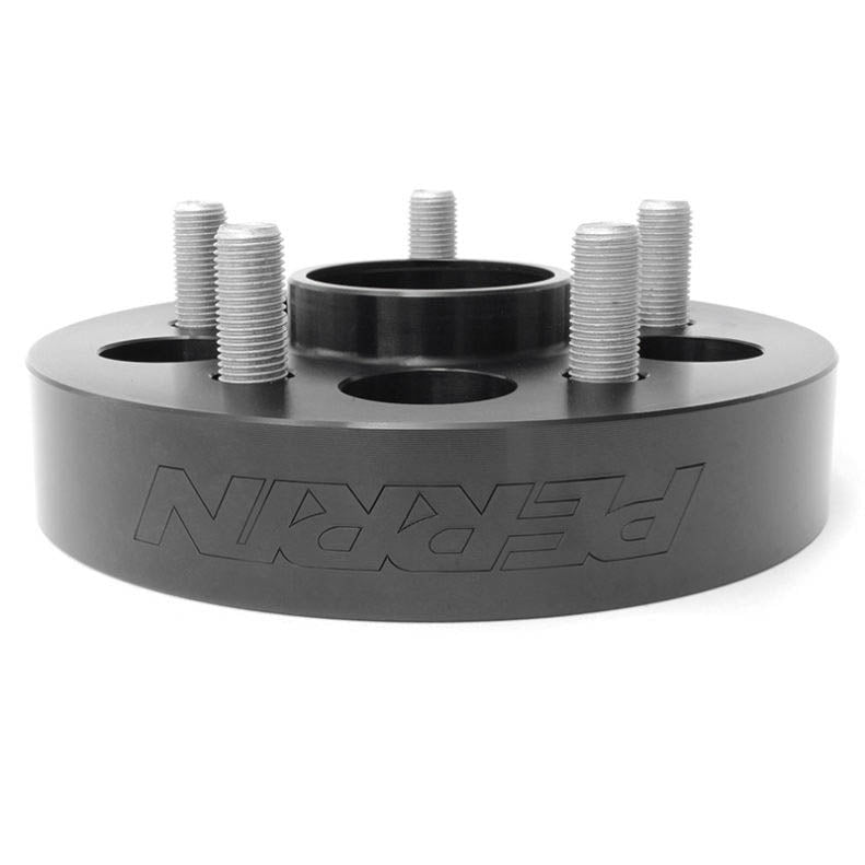 Perrin Wheel Spacers (30mm, Set/2, Black), 2002-2014 WRX & 2013-2026 BRZ/FR-S/86 - Angle 3