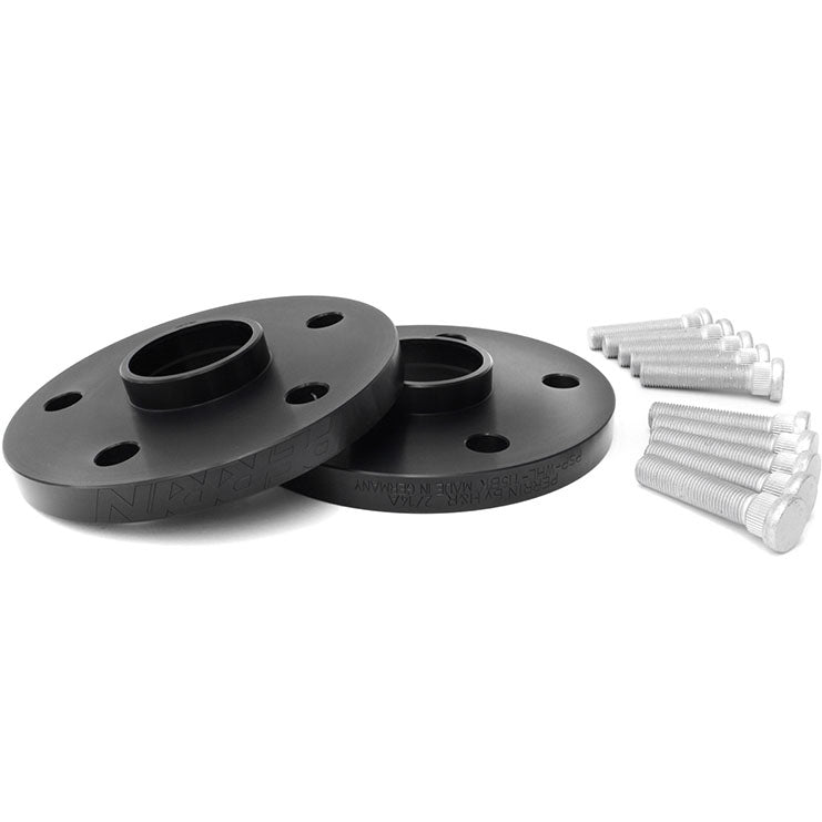 Perrin Wheel Spacers w/ Studs (15mm, 5x114.3, Pair/2, Black), 2005-2021 STi & 2015-2026 WRX