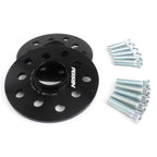 Perrin Wheel Spacers w/ Studs (7mm, 5x100 & 5x114.3, Pair/2, Black), 2004-2021 STi & 2002-2026 WRX