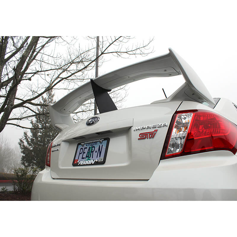 Perrin Wing Stabilizer (Black), 2011-2014 STi (Sedan) - Angle 2
