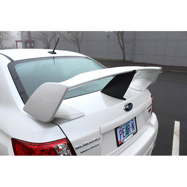 Perrin Wing Stabilizer (Black), 2011-2014 STi (Sedan) - Angle 4