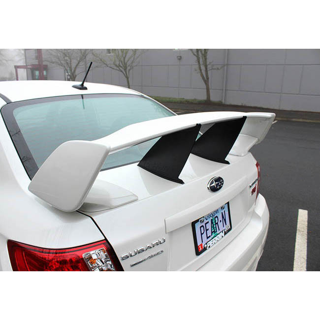 Perrin Wing Stabilizer (Black), 2011-2014 STi (Sedan) - Angle 5
