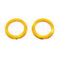Project Kics Aluminum Hubcentic Rings (73mm to 56mm, Pair/2, Gold)