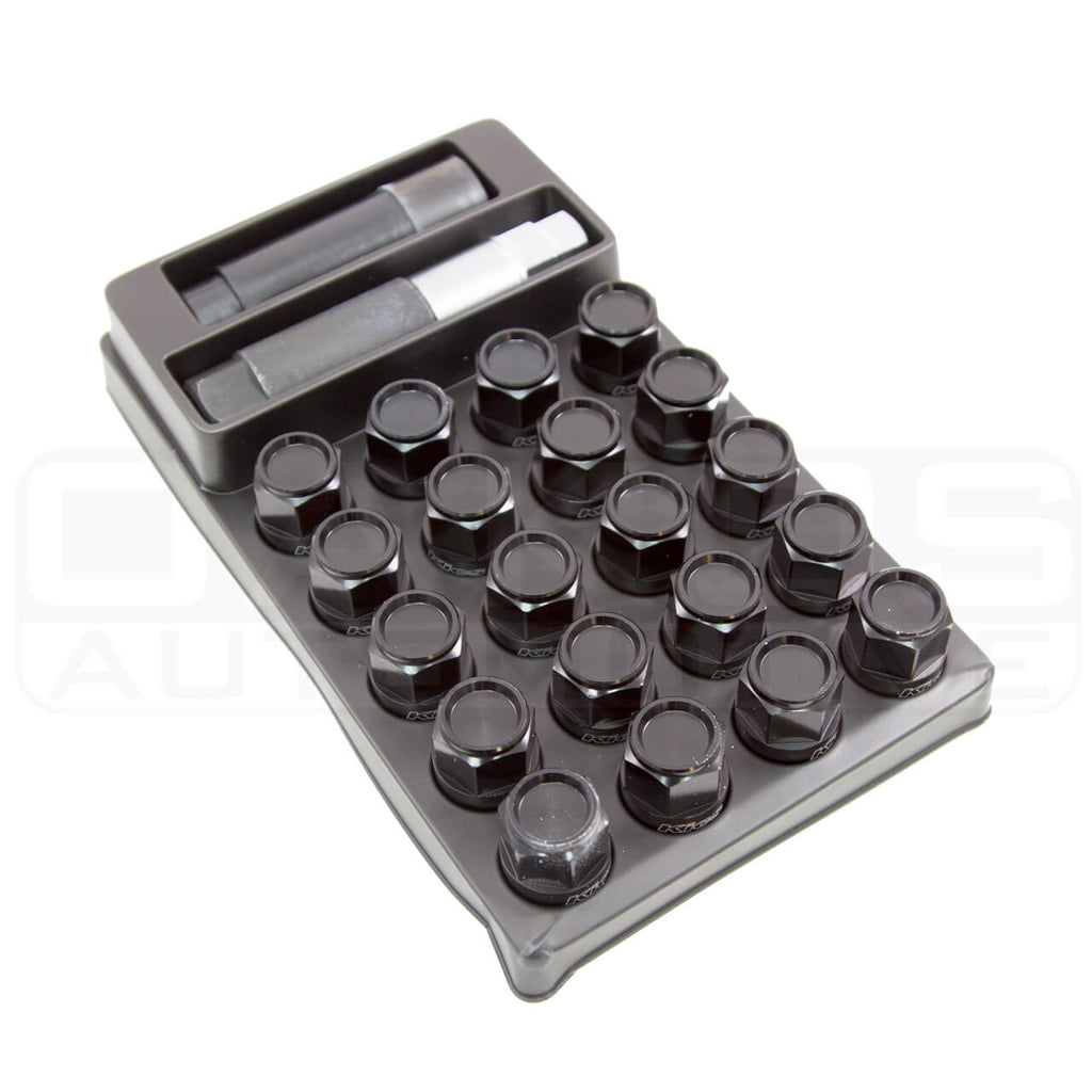 Project Kics Leggdura Racing Shell Type Lug Nuts (35mm, Closed End, 16+4 Locks, 12x1.25)