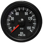 Prosport Clear Lens WaterProof Electric Oil Pressure Gauge (52mm, White LED)