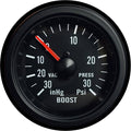 Prosport Clear Lens WaterProof Mechanical Boost Gauge (52mm, White LED)