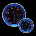 Prosport Crystal Blue Series Voltmeter Gauge (52mm, Peak/Warn)