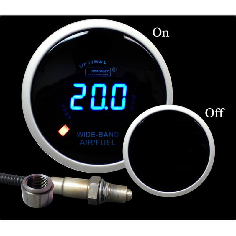 Prosport Digital Series Wideband Air / Fuel Ratio (AFR) Gauge (52mm, Blue LCD)