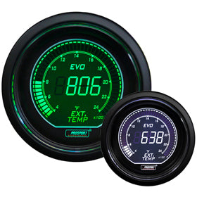 Prosport EVO Series EGT Gauge (52mm, Green & White)