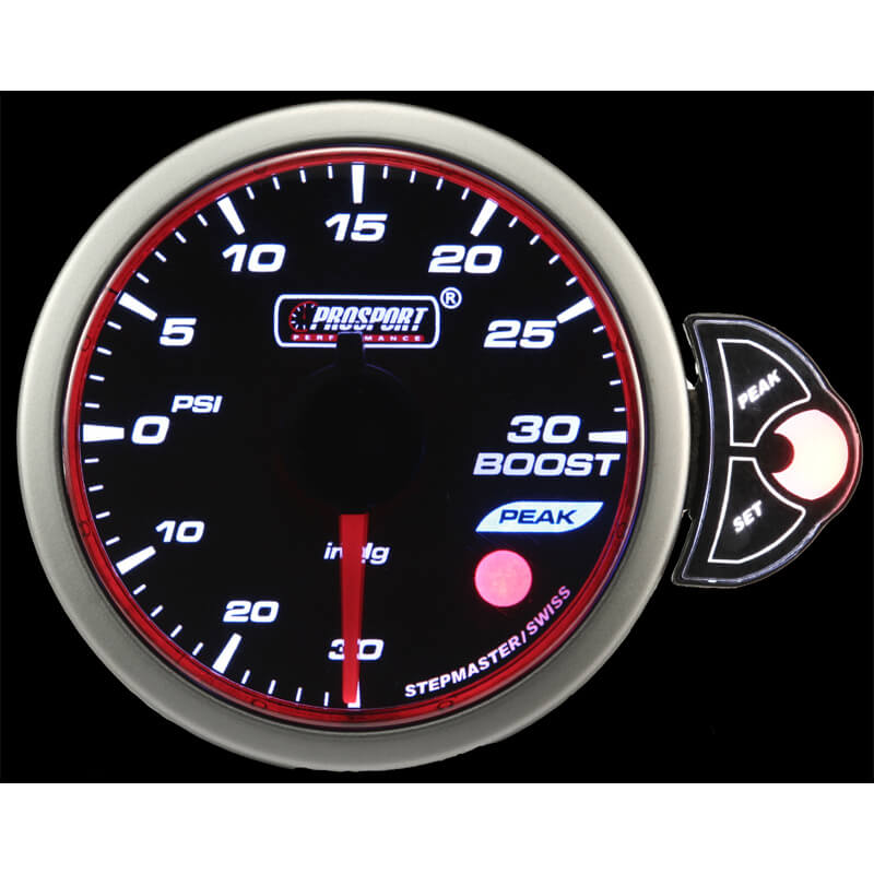 Prosport Halo Series Boost Gauge (52mm, 3 Color, Peak/Warn)