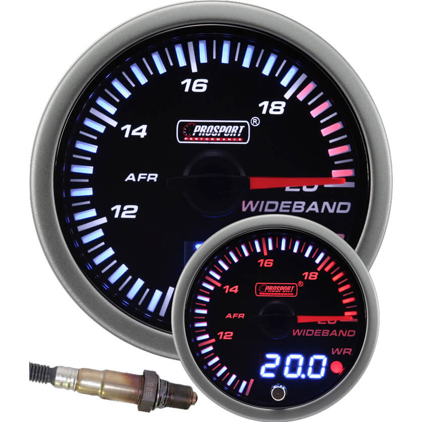 Prosport JDM Series Wideband (AFR) Gauge (52mm, Peak/Warn)