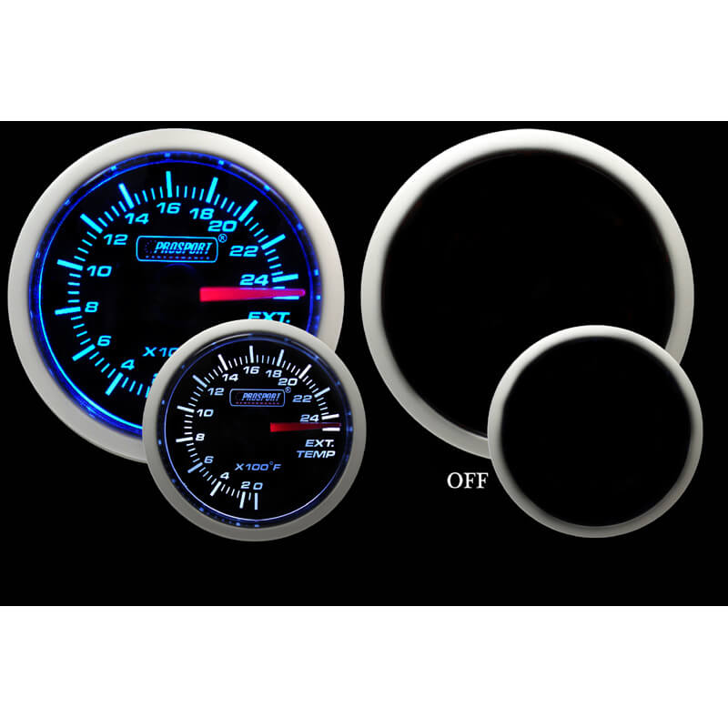 Prosport Performance Series EGT Gauge (52mm, Blue/White)