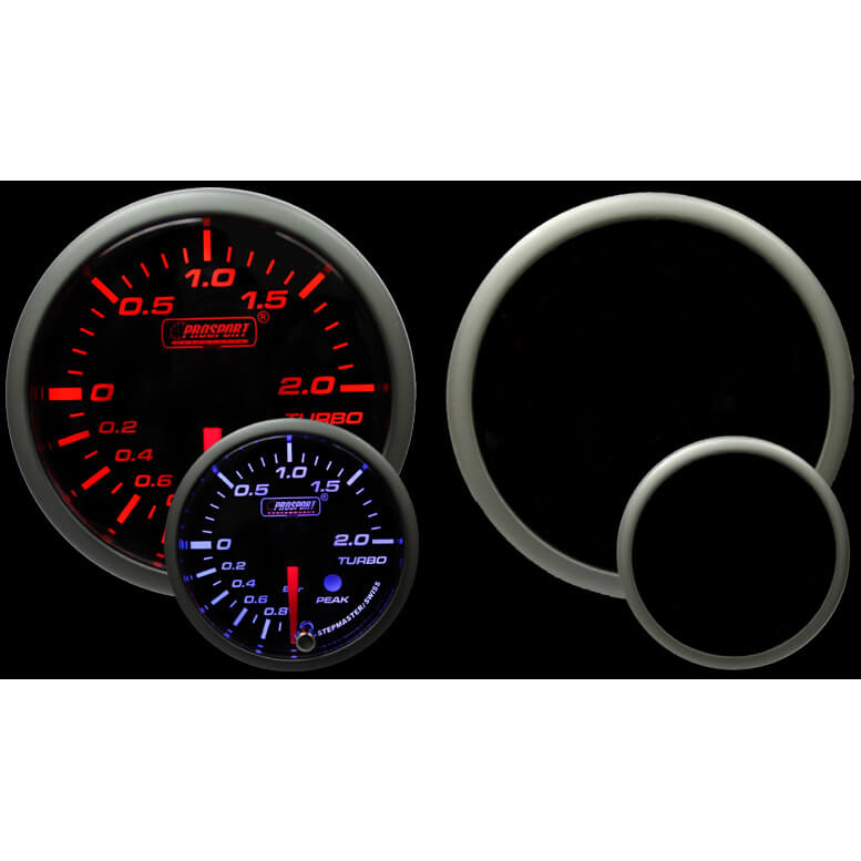 Prosport Premium Boost Gauge (METRIC, 52mm, Amber/White, Peak/Warn)