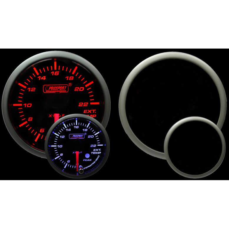 Prosport Premium EGT Gauge (52mm, Amber/White, Peak/Warn)