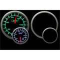 Prosport Premium Oil Pressure Gauge (52mm, Green/White, Peak/Warn)