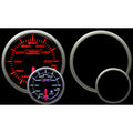 Prosport Premium Oil Temp Gauge (60mm, Amber/White, Peak/Warn)
